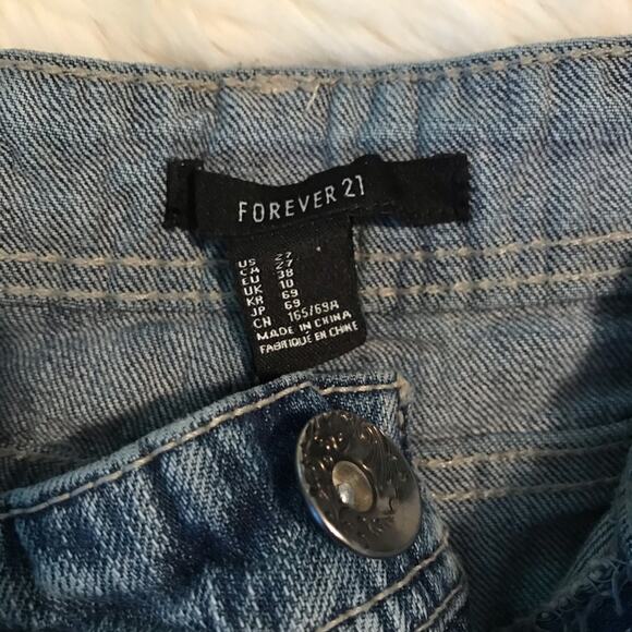 Boho Festival Floral Tapestry Distressed Cottage Cutoffs Denim Jean shorts 27 - Picture 7 of 8